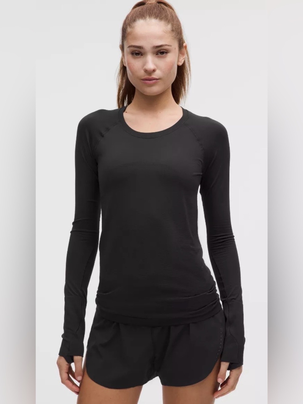 Lululemon Long Sleeve Swiftly Top Black Size 6